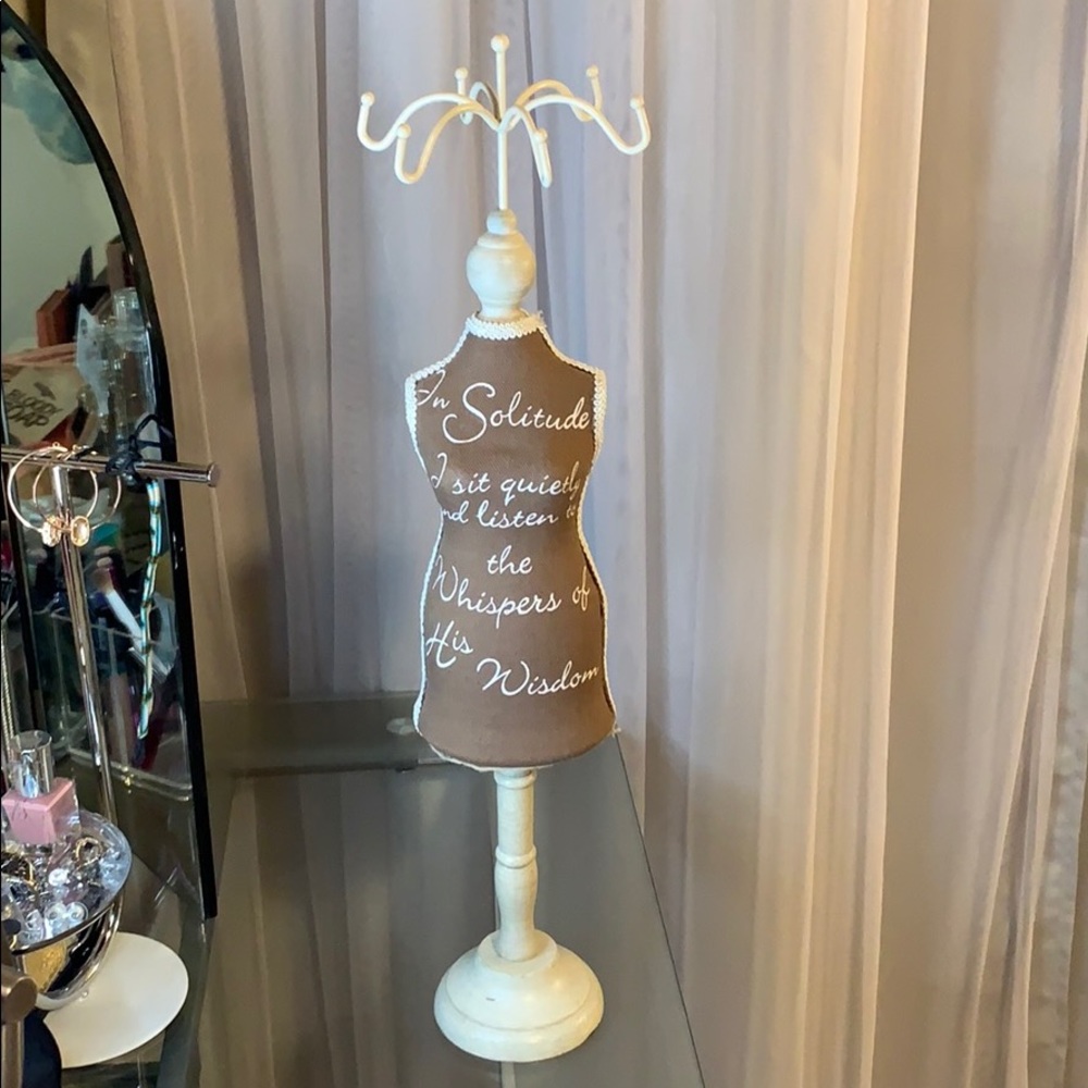 Wooden Mannequin Jewelry Display Stand